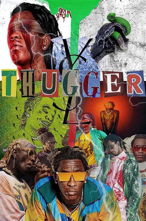 thugger ysl slime wallpaper|young thug ysl background.